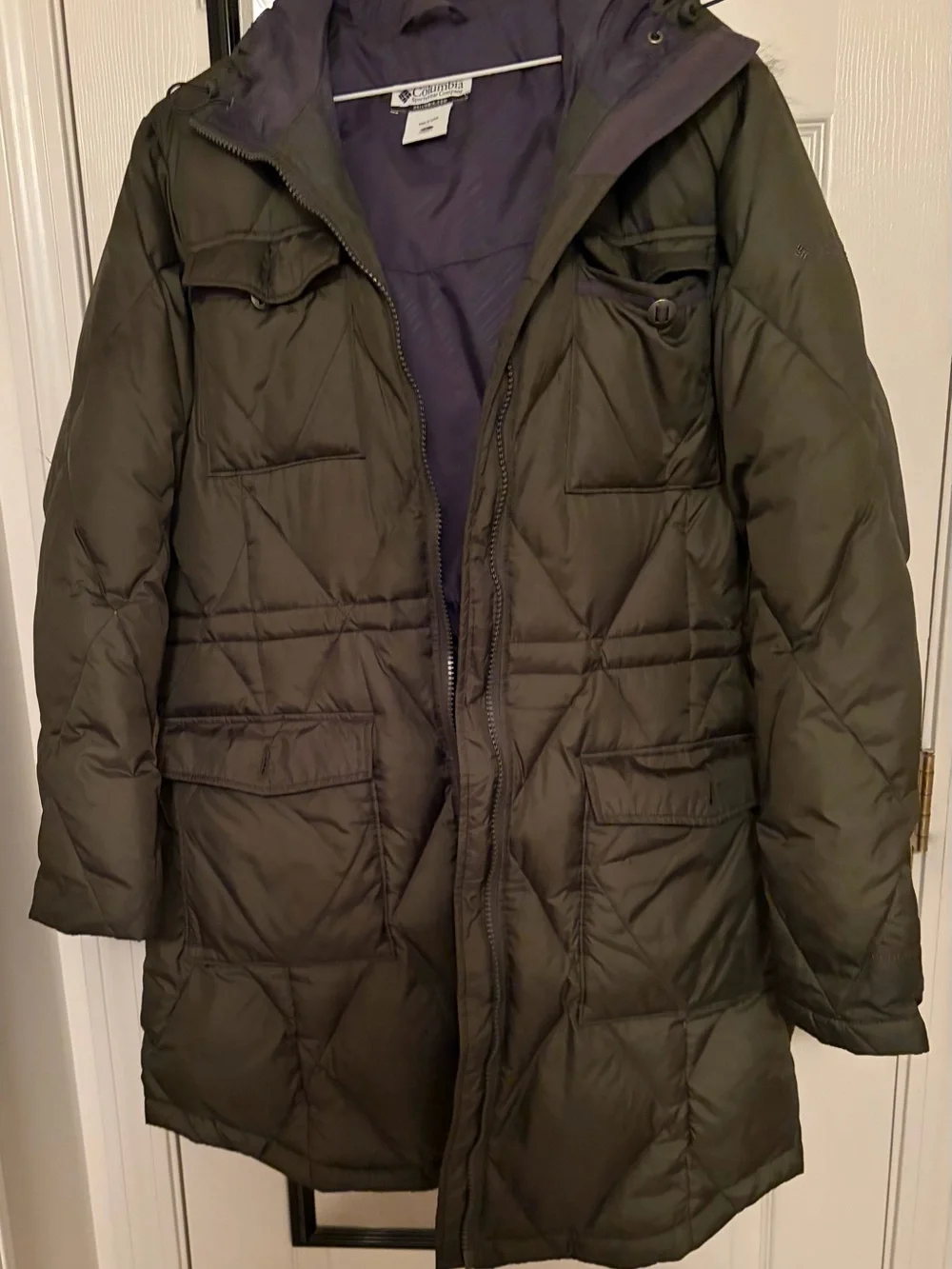 Columbia Men’s Olive Green Quilted Puffer Coat